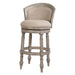 Barrel Back Stool With Swivel Home Essentials