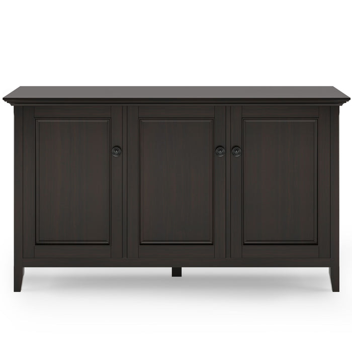 Amherst - Wide 3 Door Storage Cabinet - Hickory Brown Simpli-Home