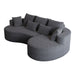 Curved Oversized Sectional Sofa With Extra Deep Seat Home Essentials