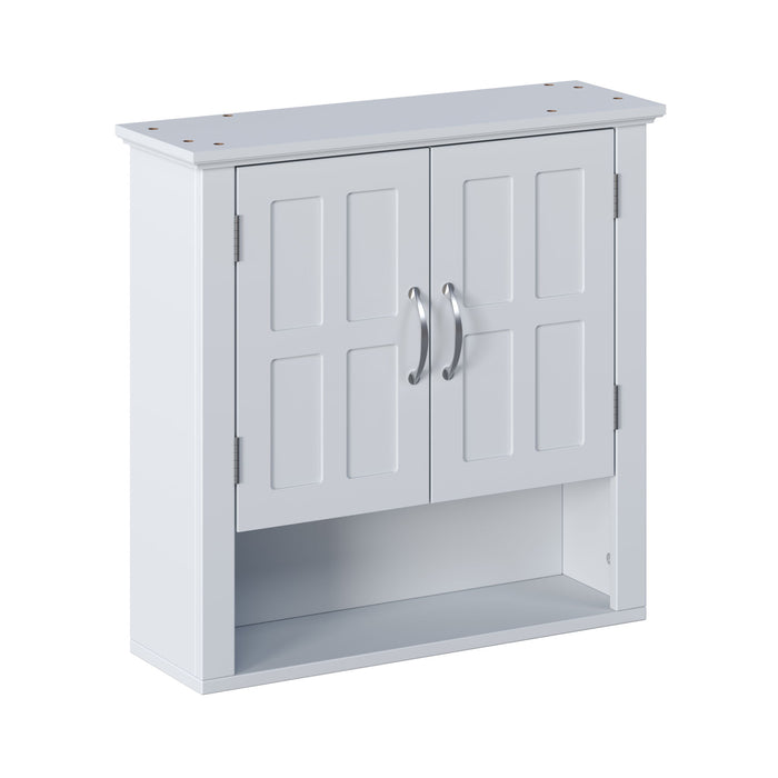 Multi Functional Wall Mounted Cabinet With Adjustable Shelves For Bathroom Noble House