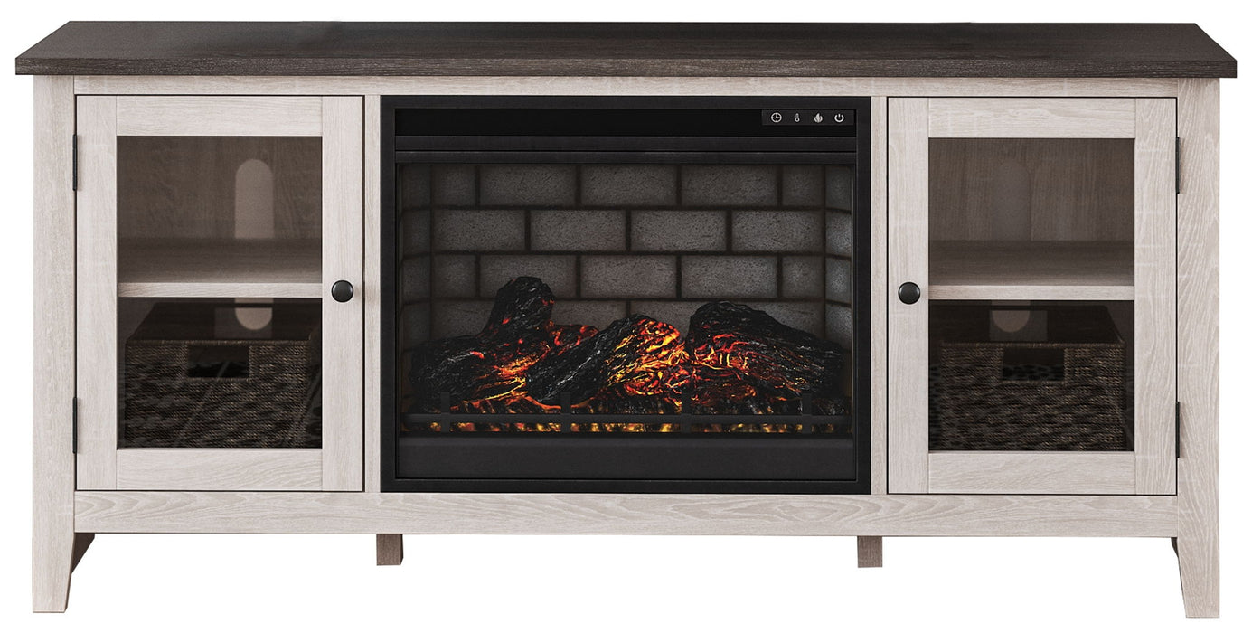 Dorrinson - TV Stand With Fireplace Insert Signature Design by Ashley®