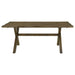 Carbon - Rectangular Dining Table With X Base Design - Brown Furniture Max