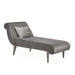 Roxbury Park - Velvet Chaise - Gray Pearl / Stainless Steel Michael Amini
