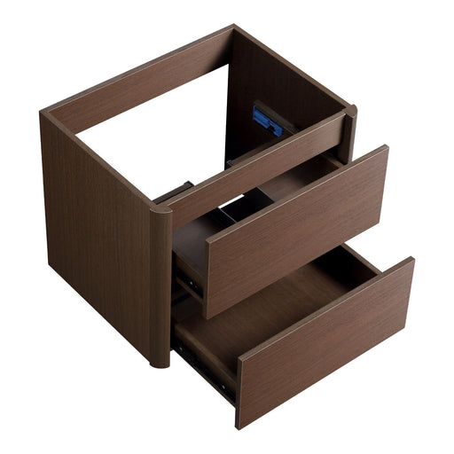 Wall Mounted Bathroom Vanity With Soft Close Drawer - Black Brown Home Essentials