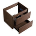 Wall Mounted Bathroom Vanity With Soft Close Drawer - Black Brown Home Essentials