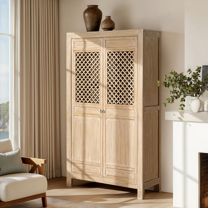 Arden - 2 Door Bookcase Storage Cabinet - Natural Jennifer Taylor Home