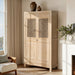 Arden - 2 Door Bookcase Storage Cabinet - Natural Jennifer Taylor Home