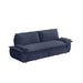 Queen Pull Out 3 In 1 Convertible Sleeper Sofa Bed - Blue Home Essentials