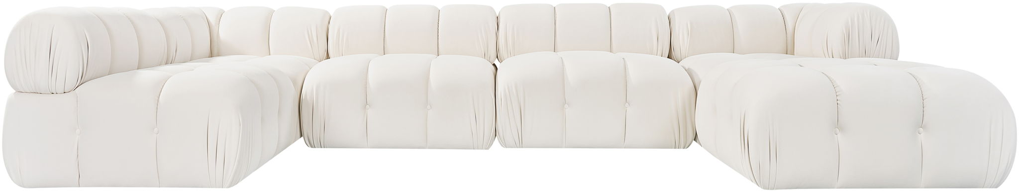 Orin - 6 Piece Modular Sectional (3 Modular Chairs, 2 Corner Chairs & Ottoman) Meridian Furniture