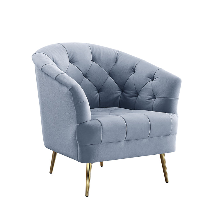 Bayram - Chair - Light Gray Velvet