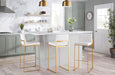 Fuji - Contemporary Design High Back Barstool Lumi Source