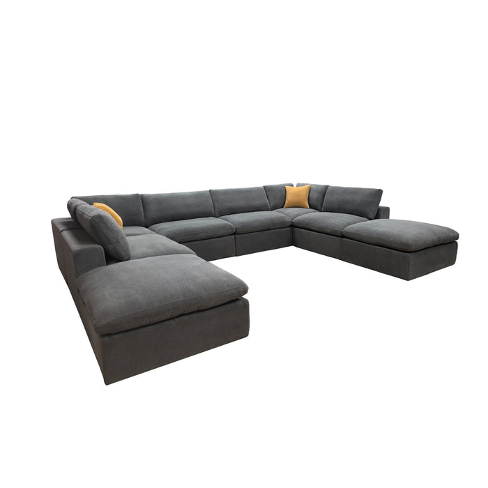 Custom Configuration Modular Sectional & Toss Pillows Home Essentials