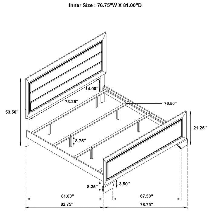 Oatfield - Panel Bed Furniture Max