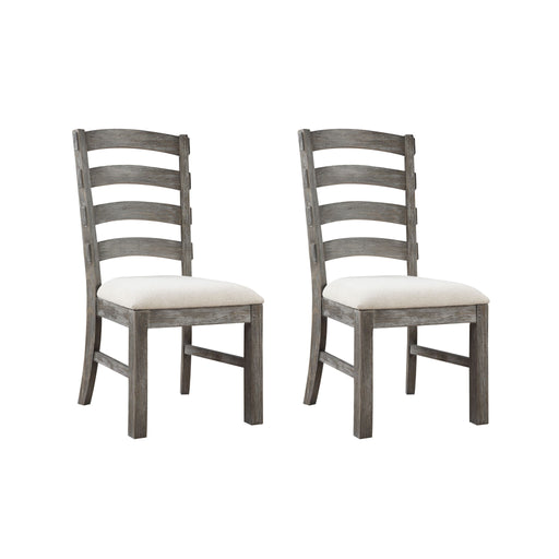 Upholstered Dining Chairs (Set of 2) - Brown - Wood Emerald Home