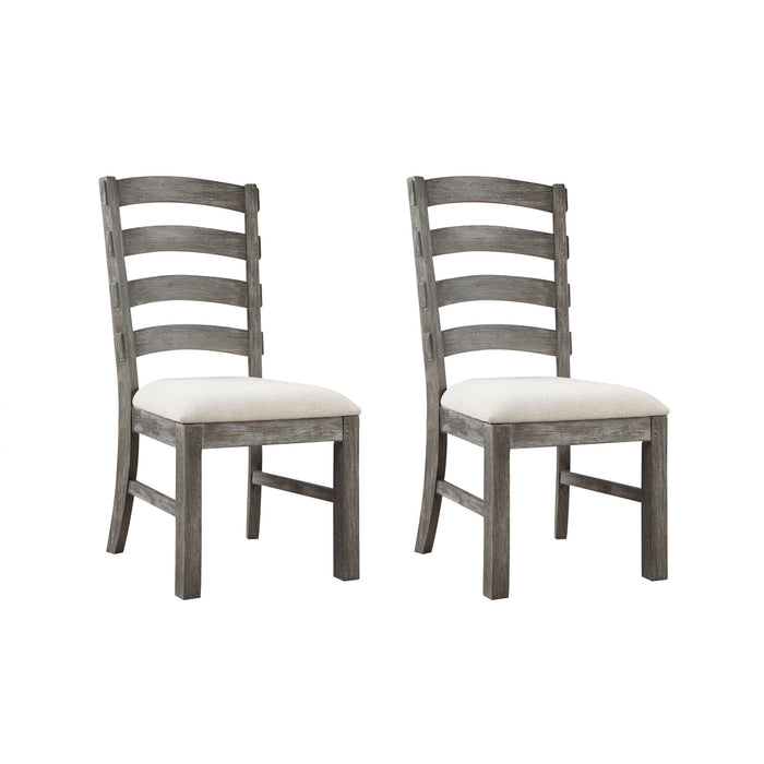 Upholstered Dining Chairs (Set of 2) - Brown - Wood Emerald Home