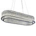 Michael Amini Lighting - Galaxy Oval LED Crystal Chandelier - Chrome Michael Amini