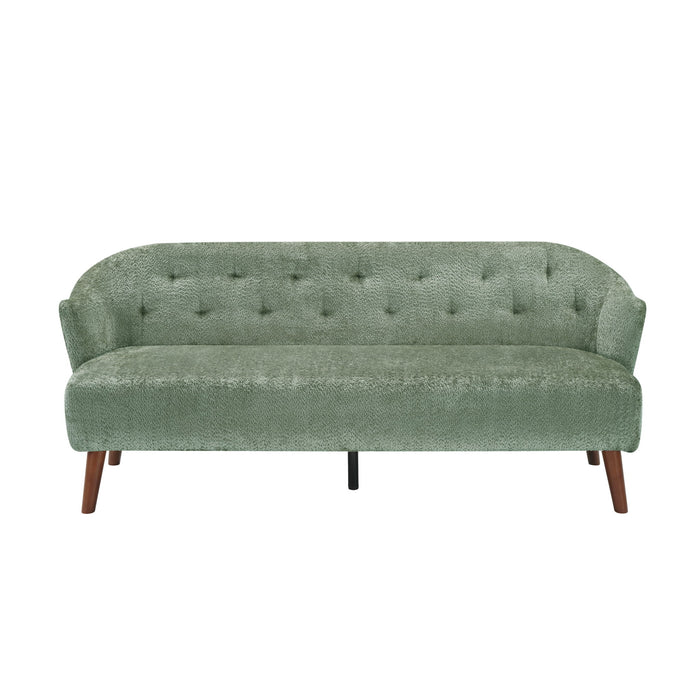 3 Seater Tufted Upholstered Couch Comfy Living Room Sofa Noble House