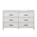 6 Drawer Dresser - Natural / Rustic Matrix Furniture Group