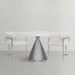 Emery - Marble/Stone Dining Table - White Meridian Furniture
