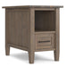 Ela - Narrow End Table - Brown Simpli-Home
