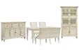 Newport - 6 Piece Extendable Rectangular Dining Table Set Magnussen Furniture