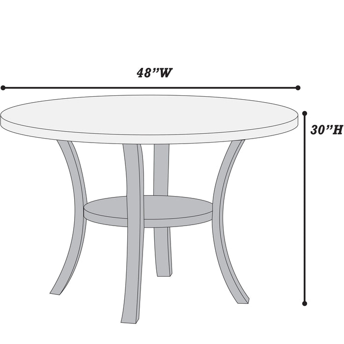 Elegant 5 Piece Dining Set Dark Chairs Top Table With Lower Shelf Kitchen Dining Room Home Essentials
