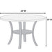 Elegant 5 Piece Dining Set Dark Chairs Top Table With Lower Shelf Kitchen Dining Room Home Essentials