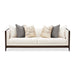 Belmont Place - Sofa - Cream / Espresso Michael Amini