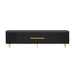 TV Stand For TVs, Media Console With 4 Spacious Cabinets For Living Room Hearth and Haven