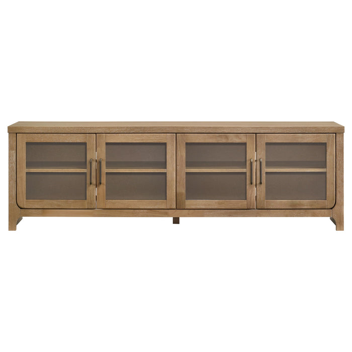 Trowbridge - 4 Door TV Stand - Oak Furniture Max