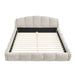 Upholstered Platform Bed Frame, Low Profile Floor Bed, No Box Spring Required Home Essentials