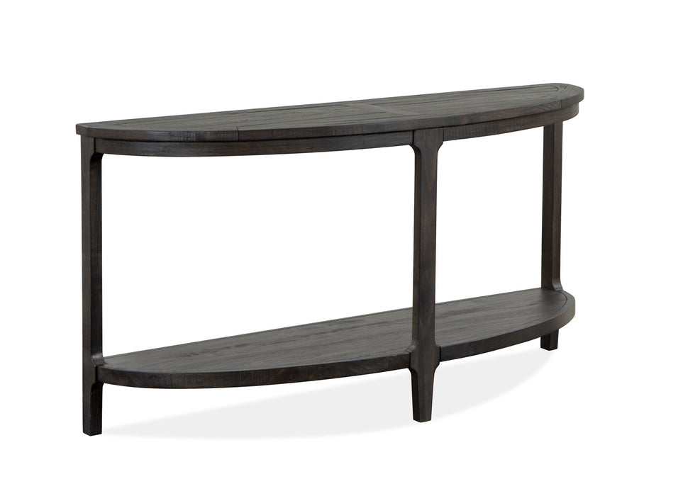 Boswell - Demilune Sofa Table - Peppercorn Magnussen Furniture