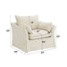 Shane - Chair With 2 Pillows - Beige Acme