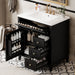 Bathroom Vanity With Sink, 3 Drawers And Adjustable Shelf Hearth and Haven