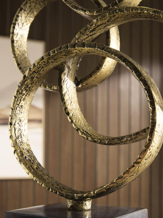 Wellcott - Sculpture - Gold Finish / Black Signature Design by Ashley®