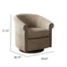 Barrel Swivel Accent Chair, 360 Degree Rotating For Living Room - Sand Home Essentials