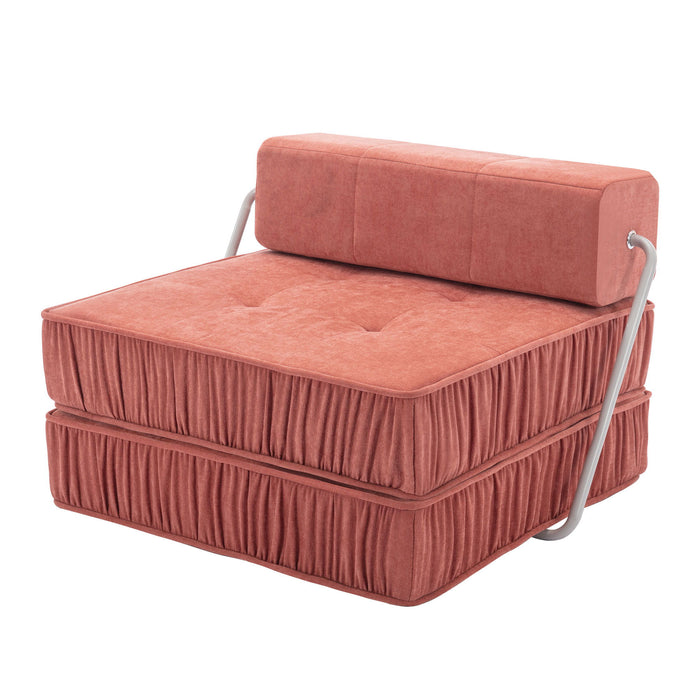 Folding Sofa With Removable Back Cushion, Convertible Futon Sleeper Chair Home Essentials