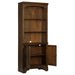 Stigham - Bookcase With 2 Door Cabinet, Adjustable Shelves, Cable Management - Oak Furniture Max
