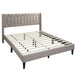 Platform Bed With Diamond Tufted Headboard Home Essentials