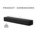 48'' Embossed Fireplace Mante, Wall Mounted Floating Shelf - Black Home Essentials