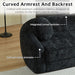 Curved Convertible Sofa, 2 In 1 Frameless Folding Sofa Bed With Pull Out Base And Deep Seat Home Essentials