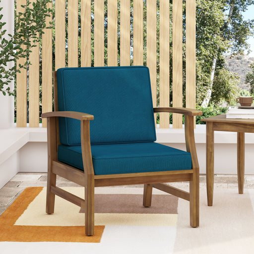 Perla - Contemporary Club Chair With Water Resistant Cushionі Noble House