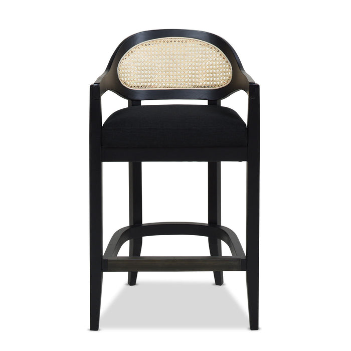 Americana - Mid-Century Modern Cane Back Counter Stool