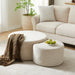Modern Upholstered Round Coffee Table For Living Room (Set of 2) Home Essentials
