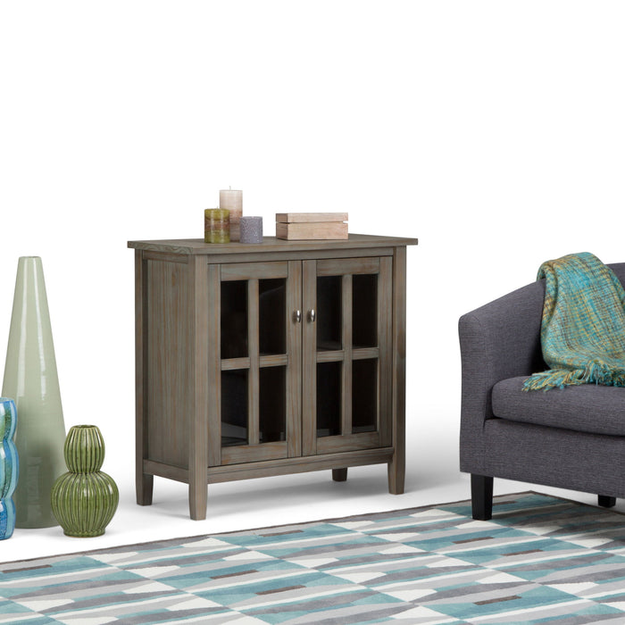 Warm Shaker - Handcrafted Low Storage Cabinet Simpli-Home