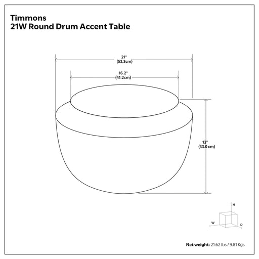 Timmons - Cast Aluminum Coffee Table - Brown Simpli-Home