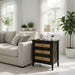 Nightstand With 3 Drawers, Tall End Table - Brown Home Essentials