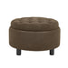 Storage Round Footstool Table Ottoman Home Essentials