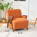 Armrest Accent Chair - Dark Orange Home Essentials