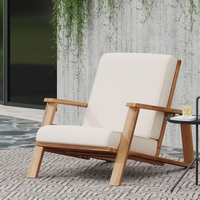 Outdoor Club Chair, Patio Lounge Chair With Removable Cushion Noble House